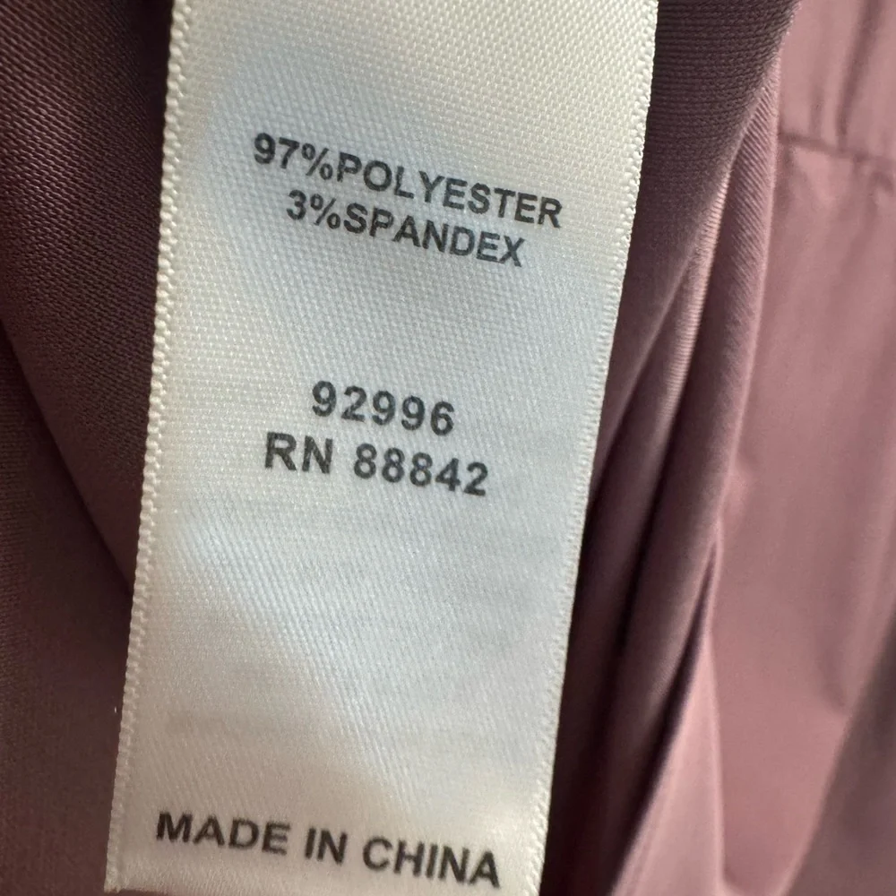 ELOQUII Women’s Mauve Long Sleeve Ruffle Front Midi Dress – Size 16 - Picture 6 of 6